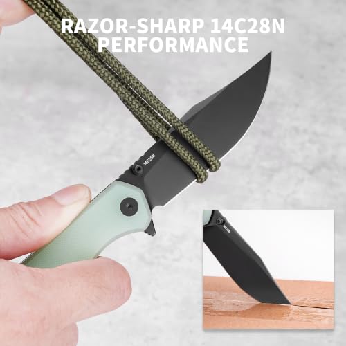 Image of Lancet Pocket Knife, Swedish 14C28N EDC Knife, G10 Folding Knives