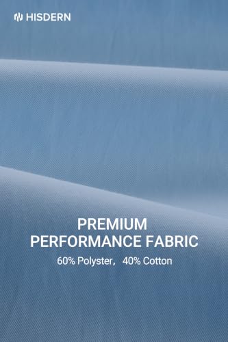 Image of HISDERN Mens Dress Shirts Long Sleeve Button Down Casual Shirts for Men Inner Contrast Formal Business Tuxedo Wedding Shirt