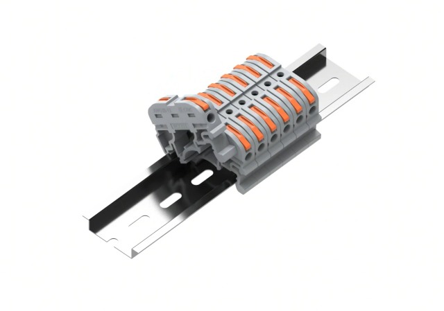 50PCS DIN Rail Connectors Block Terminal Kit,Universal Class Terminal Blocks ...