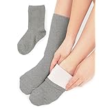 [Foot is Happy～足元に幸せを～] 脱・重ね履き宣言 シルク 綿100% 二重編みソックス 靴下 レディース 女性 婦人 冷房対策 オーガニックコットン あったか 暖かい 保温 冷え性 蒸れない しめつけない ゆったり 日本製 (JP, アルファベット, Free Size, 1, グレー)
