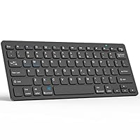 HZD Wireless Keyboard for iPad, Bluetooth Keyboard Compatible with iPad Air/iPad Pro/iPad mini, iPhone,Tablet, Smartphone, Laptop, Windows/Android/iOS