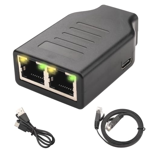 Duplicador RJ45 1000 Mbps Ethernet para cable de red Cat 6 y Cat 7 en redes domésticas