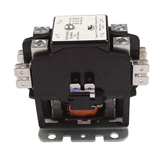 2 Pole 40 Amp 24V Coil Definite Purpose Contactor 50A HVAC, Refrigeration, A C Air Conditioner Relay Replacement