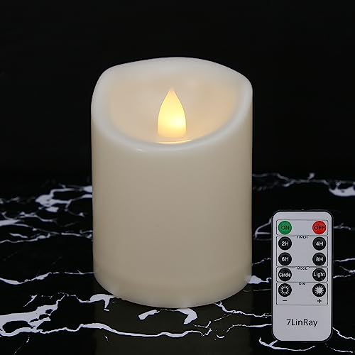 1 PCS 3' x 4' Outdoor Flameless Candles with Remote Timer Waterproof