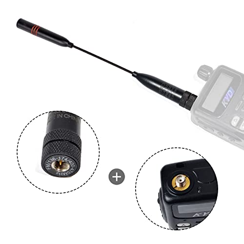 UAYESOK Radio Antenna Dual Band 2m 70cm VHF UHF SMA Male Walkie Talkie Aerial for Yaesu FT70d VX-3R VX-6R VX-7R TYT MD-380 WOUNXUN KG-UV8D Vertex Scanner Handheld 2 Way Radio Amateur Ham Radio - Image 4
