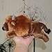 Jouet en Peluche Pelucheux De Bison De Dessin Animé, Poupée d'animal en Peluche De Bétail De Simulation, Cadeau d'anniversaire De Petite Amie d'enfants 23Cm B