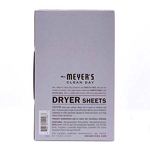 Mrs. Meyers. 808124141483 Mrs. Meyer'S Clean Day Dryer Sheets thumb #2