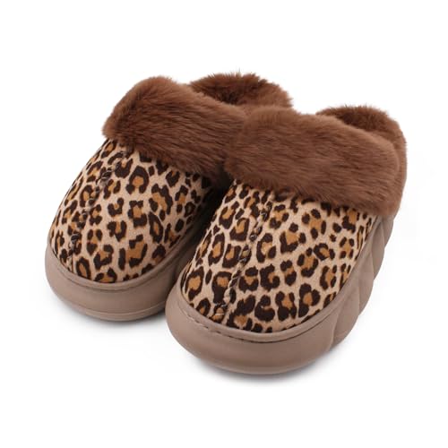Image of VRITRAZ Women's Winter House Clog Indoor Slipper (Brown, UK-6)