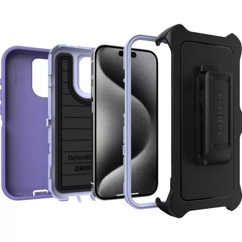 Coque antichoc iPhone 15 Pro OtterBox Defender violette - 5
