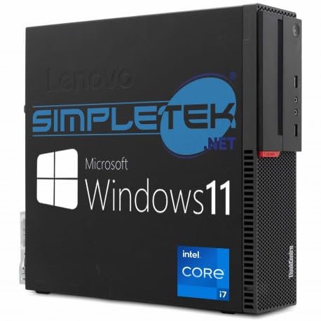 Lenovo PC Desktop Thinkcentre M800 SFF Core I7 4GHz Windows 11 PRO | Ram 32 GB DDR4 SSD 960 GB Seriale RS232 DisplayPort (Ricondizionato)