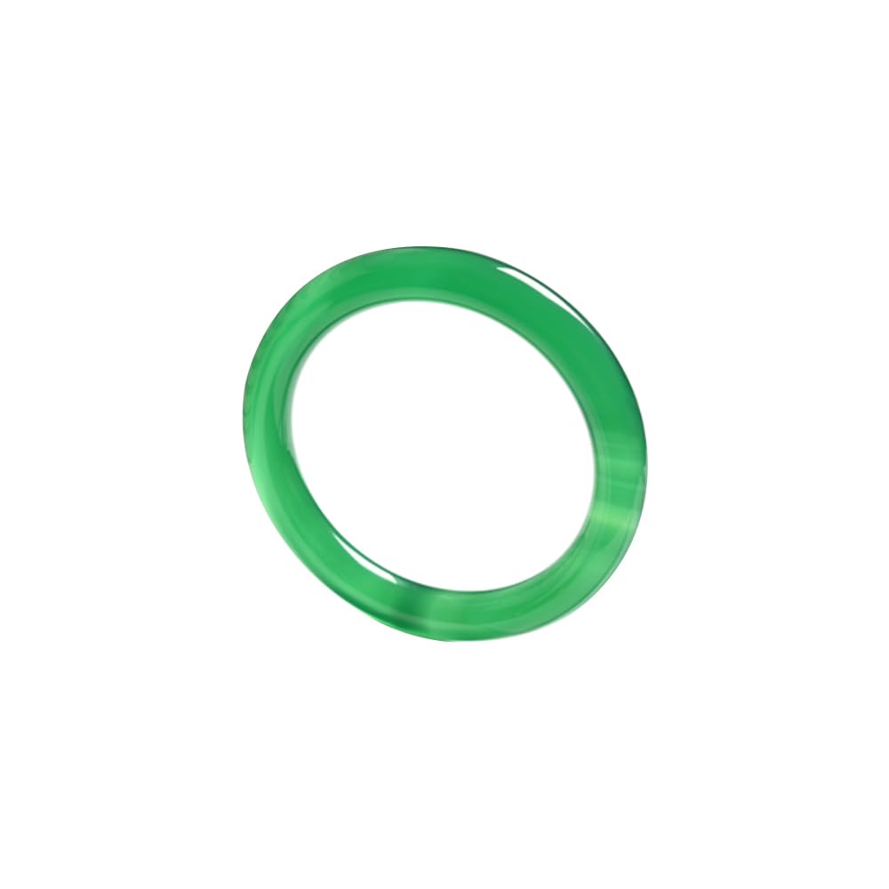 SnamicE Natural Ice Jade Bangle for Women Narrow Jade Bangle Bracelet Good Luck Bangle Round Jade Stone Bangle for Woman Birthday Wedding,2-62-63mm