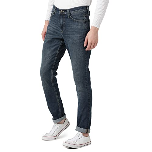 Image of Lee Men's Bruce Skinny Fit Mid-Rise Jeans