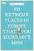 Produktbild 111 Extreme Places in Europe That You Shouldn't Miss: Travel Guide (111 Places in .... That You Must Not Miss)