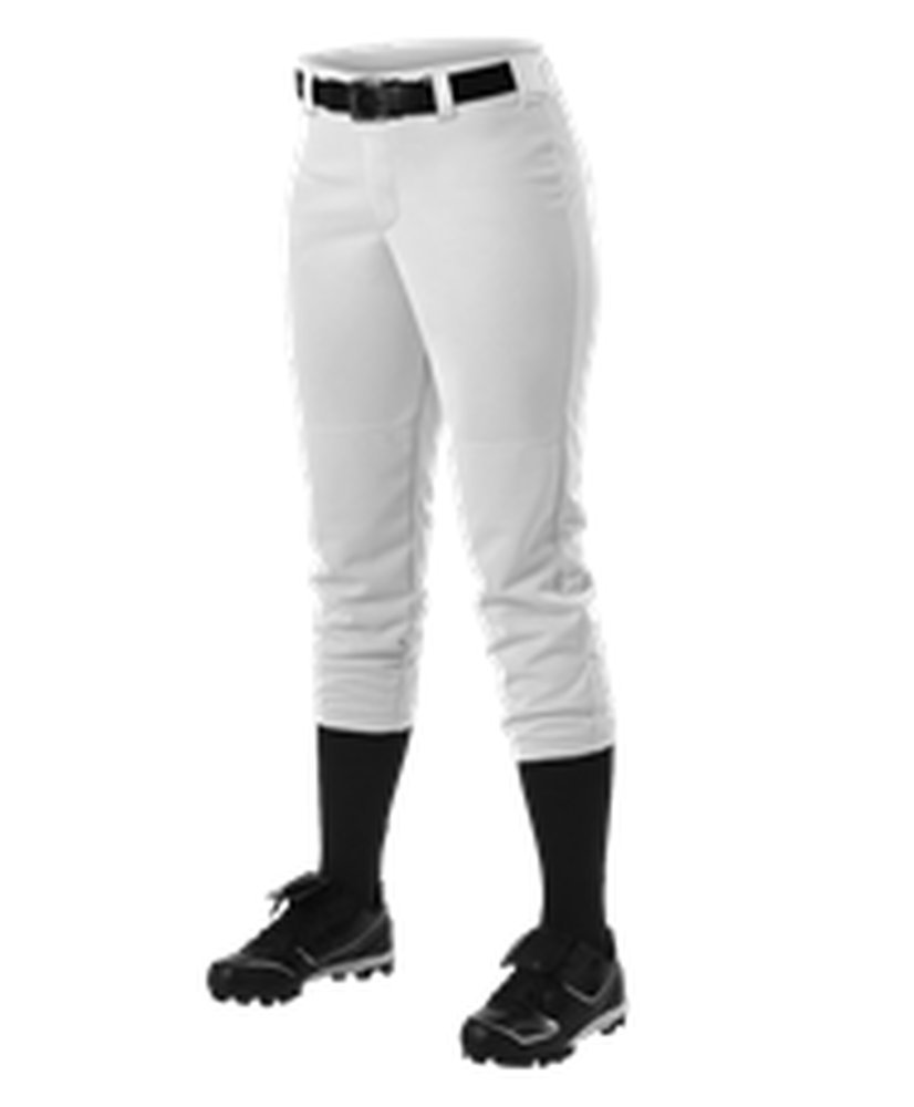Alleson Girls Fastpitch Pant White XL 605PBWY 605PBWY-WH-XL