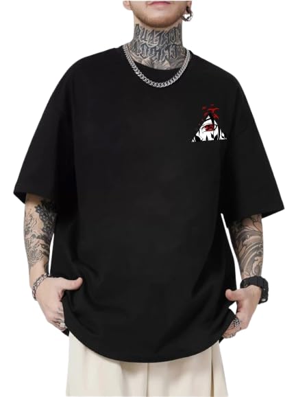 Image of Oversized Anime Graphic T-Shirt for Men
