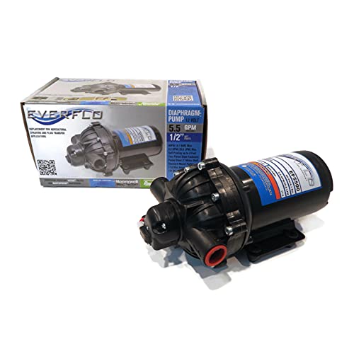 Everflo EF5500 Diaphragm/Demand Water Transfer Pump 5.5 GPM 12V Volt 60 psi