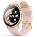 AGPTEK Montre Connectée Femme, Smartwatch Bluetooth 5.0 Tracker d'Activité avec Fréquence Cardiaque Podomètre Sommeil Contrôle de la Musique Bracelet Intelligent Etanche IP68 pour iOS/Android-Or Rose