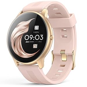AGPTEK Smart Watch for Women, 1.3” Full Touch Fitness LW11 Watch with Female Health Tracking, Heart Rate Monitor, IP68…