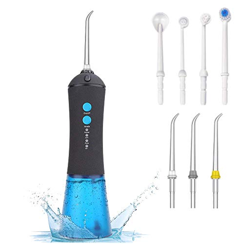 Medical Braces Irrigator, Sensitivity Protection with 3 Modes 7 Jets, Cordless Teeth Cleaner for Braces, Bridges, Implants Care