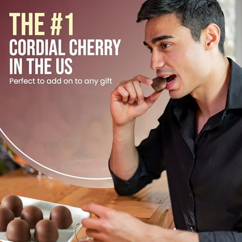 Queen Anne Dark Chocolate Coconut Covered Cordial Cherries | 6.6 oz (Pack of 12) | 10 Piece Gift Boxes | Whole Maraschino Cherry Creamy Filled Liquid Center | Holiday Party Chocolate Candy