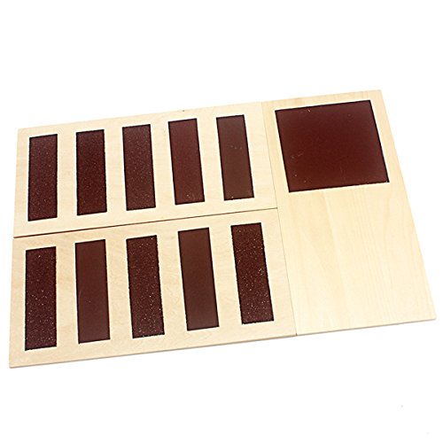 Montessori Rough And Smooth Boards Sensorial Board Touch Sensory Montessori Tactile Board For Kids Graded Sand Tablets Montessori Toys For Toddlers #TOP4