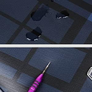 Miniatura 7 de FSD.WG Bolsa de negocios Maletín de cuero Bolso de negocios para computadora portátil para hombres, Azul