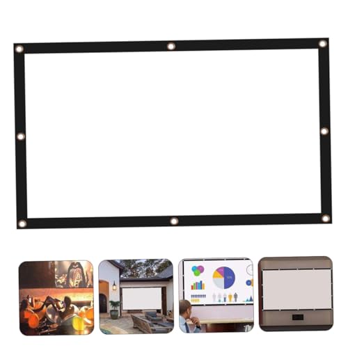 Écran de projection portable 150 pouces anti-plis en polyester blanc léger pour home cinéma