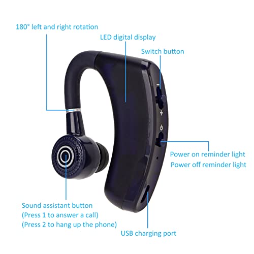 Auricular Bluetooth ZJchao In-ear BT 5.2 IPX5 con LED miniatura 7