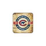 A Century of Cubs from 1916 to 2016 at Wrigley Field 100th Anniversary Vintage Retro Metal Wall Decor Art Shop Aluminum 12'x12' Sign