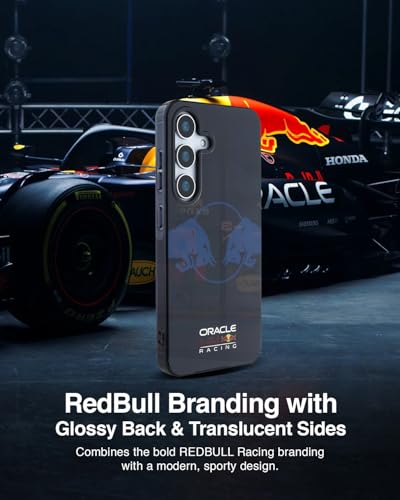 Image of CG MOBILE REDBULL Racing [Official Licensed] IML & Transparent PC Case with Magnetic System & Two Bulls Logo Protective Case /Cover Designed for Galaxy S25 - Navy