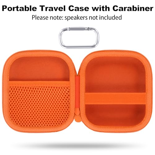 Image of for Bose New SoundLink Micro 2nd Gen Portable Bluetooth Speaker Hard Protective Case, Portable Travel Case with Carabiner (Orange) - co2CREA