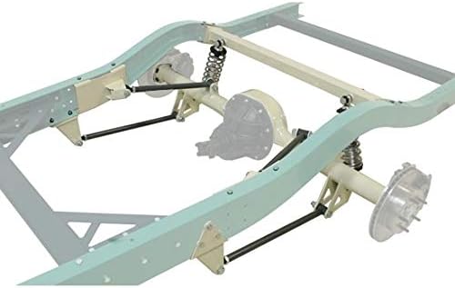 Speedway Motors 4-Link Rear Suspension Kit Without Axle, Triangulated Four Bar Conversion with Chromoly Bars, Frame and Axle Brackets compatible with 1947-1954 Chevy Trucks