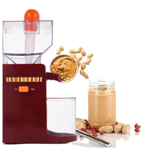 DFANCE Máquina para Hacer Mantequilla de Cacahuete,Molinillo Eléctrico de Cacahuete de 500ml con Base Antideslizante,Molinillo de Granos Eléctrico para El Hogar
