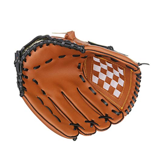 INOOMP Baseball Glove Toddler to Adult Size Infield Glove Thicken Pu PVC Random Color