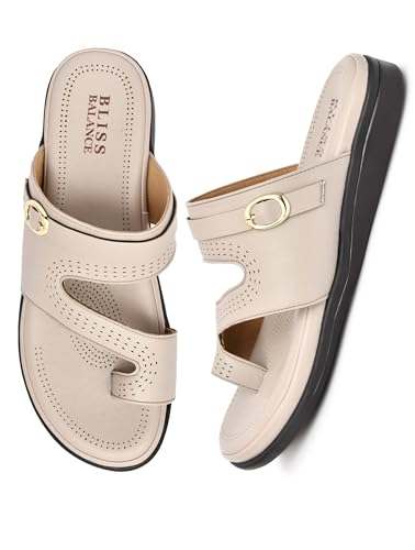 Image of Extra Soft Women's Comfortable Highcushioned Doctor Slippers|Flip-Flops Fashionable Casual & Stylish|Lightweight & Breathable Chappals|Outdoor Sandals Ladies&GirlsBB946