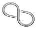 Part Number 5706155 2.12 in. Steel Closed S-Hook44; Zinc Plated - 3 Set of 3 Pack