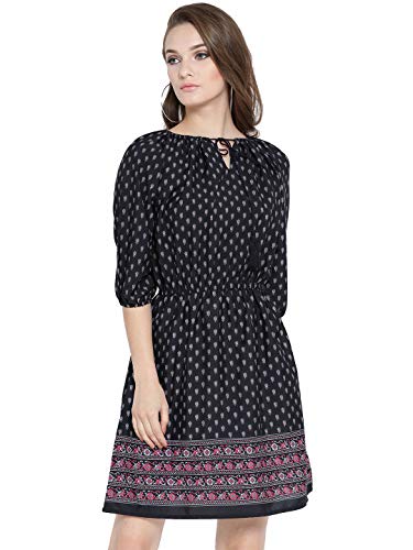 Image of Sera Fushia Patterned Shift Dress