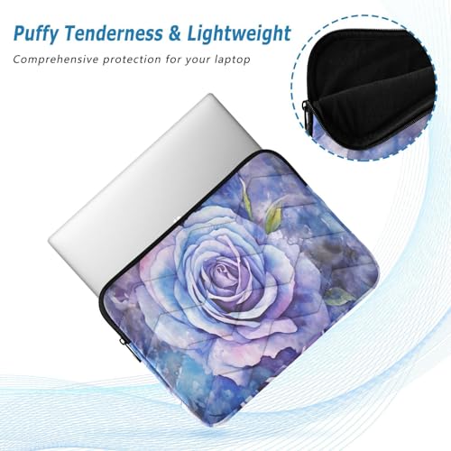 Funda para portátil 13-14'' acuarela rosa azul impermeable miniatura 5
