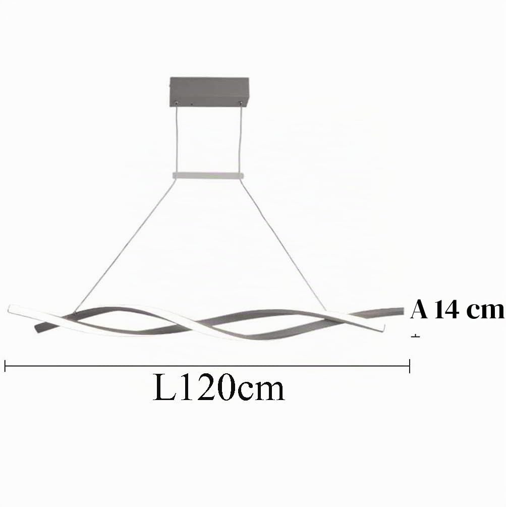Lampadari Lampada a Sospensione LED Cucina Tavolo da Pranzo Lampadario Soffitto Moderni Design Camera da letto Dimmerabile con Telecomando Sospeso Luce per Salotto Mobile Ufficio Bagno Sala Lampade