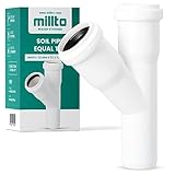 Millto™ T-Stück Kanalisationsrohr 32x32x32 45º Fitting Verbinder Abwasserrohr Verbindung Sanitärsystem-Fittings Entwässerungsverbinder Polypropylen Abwasserkanalisation Kanalisationsanschluss