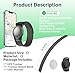 GPS Tracker for Kids, Teen, Special Needs, Elderly, Real-Time Tracker Watch Band Works with Find My (iOS Only) APP, Hidden Mini GPS Tracking Device, No Monthly Fee, Black