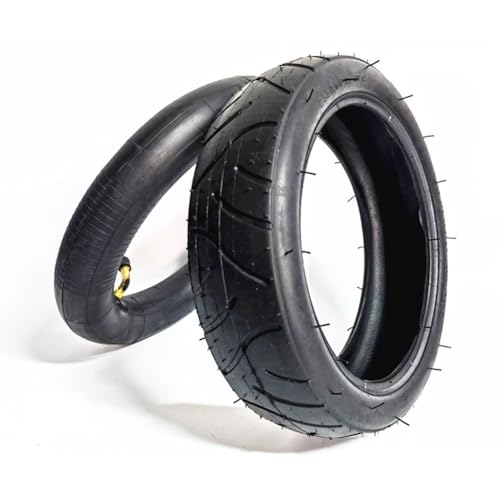 FACAIIO Kit de repuesto de neumático y tubo interior para cochecito de bebé de tres ruedas, neumático exterior de goma con tubo interior para carrito de empuje de bebé, 255 x 60, color negro