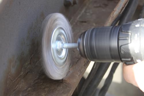 KS TOOLS Scheibenbürste, gezopft, Ã˜ 75 mm mit 6 mm Aufnahme