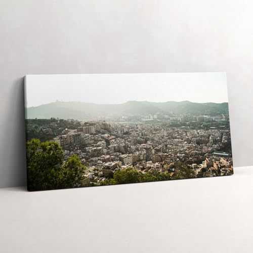Photo sur Toile Barcelone Montjuic 140x70cm pour Grand Mur Vide