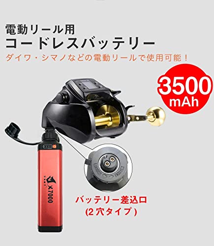 電動リール用バッテリー　充電器付き 電動リール用バッテリー（充電器付き） - メルカリ
