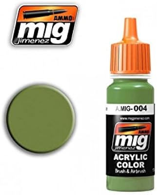 Ammo of Mig Jimenez RAL 6011 B Resedagrun Acrylic Paint