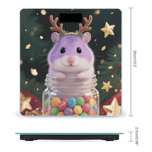 Báscula Digital Christmas Hamster para Peso Corporal miniatura 2
