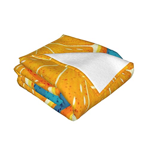 Couverture canapé flanelle orange pour vos soirées cocooning - 4