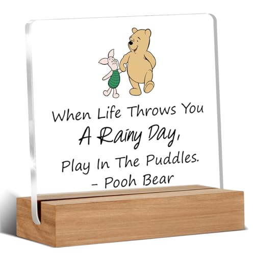 Winnie the Pooh desk decor acrylic plaque
