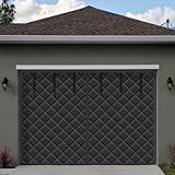 Tingjoo Garage Door Screen Insulation Kit Magnetic Thermal Insulated Door Screen Garage Winter Door Curtain for Car Garage Door Blanket Weatherproof, Windproof, Soundproof (8 x 7 ft)